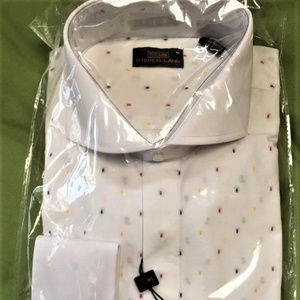 Steven Land - New White Dress Shirt - French Cuffs